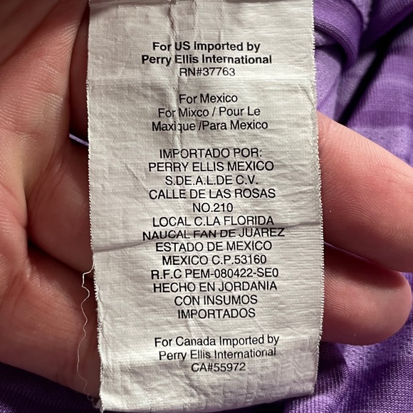 PGA Tour Golf Men’s Airflux Purple Striped Short Sleeve Polo Shirt - Size XXL - Picture 8 of 8